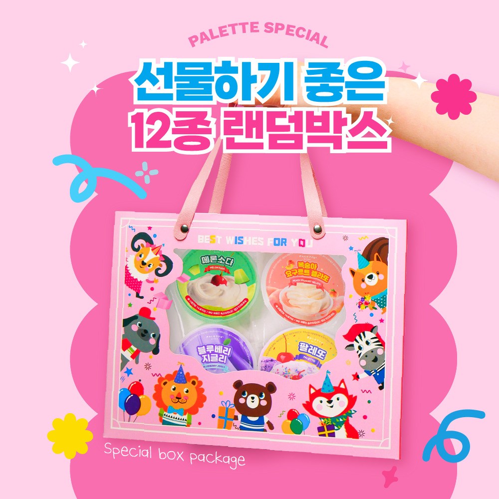 팔레트슬라임 12종 선물세트 랜덤박스 패키지, 1개, 1.5kg, 가정의달 선물세트 45,900원