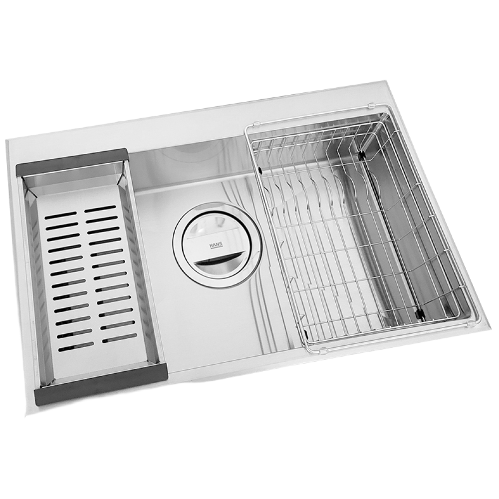 한스 원앙 싱크 핸드메이드 싱크볼 CITY 6158D 사각싱크볼 사각볼 씽크볼, 1개 650,000원