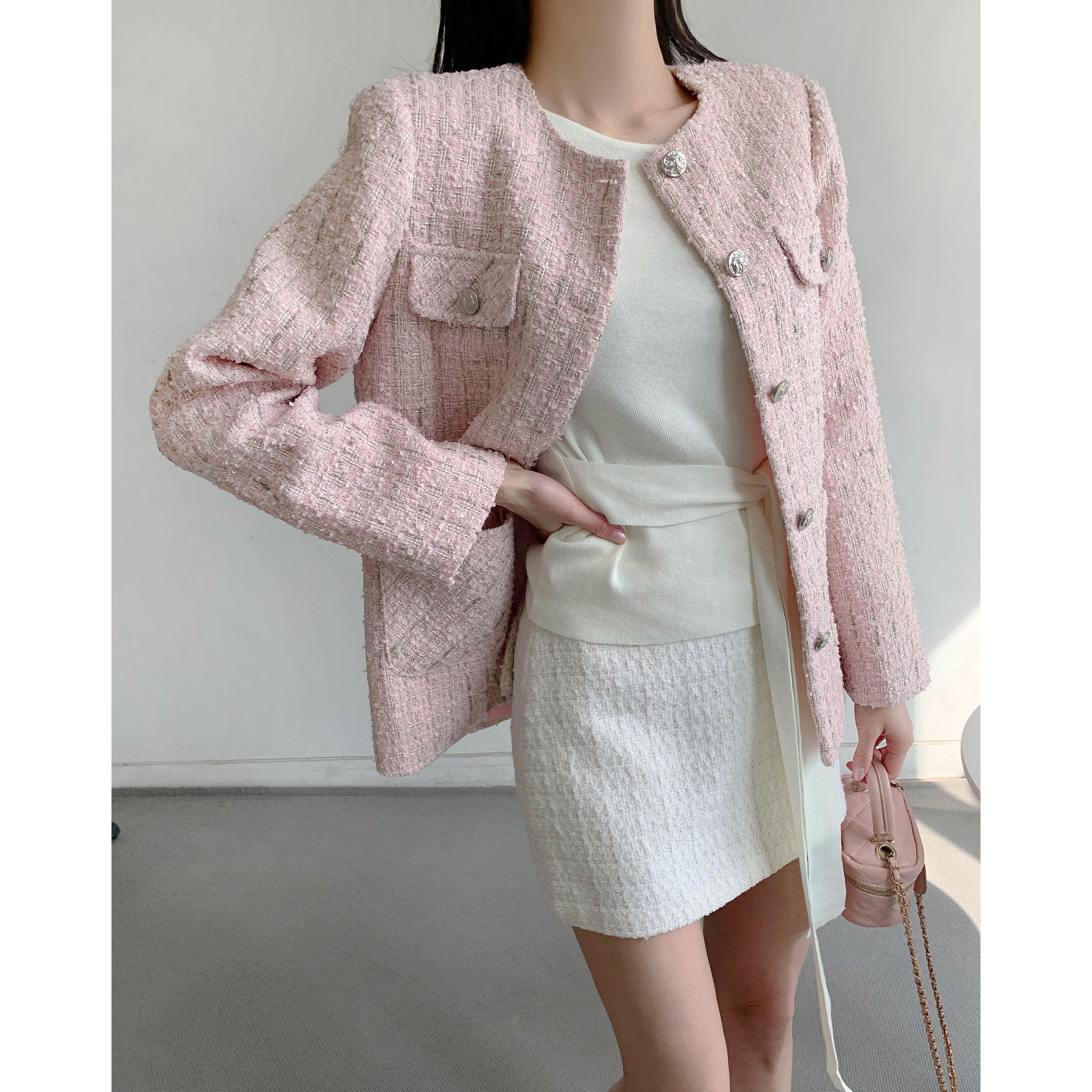 [마켓제이MARKETJ] 루이스 메탈 트위드자켓(3col) 44,900원