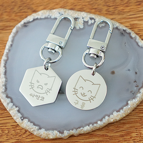 일러스트 써지컬 고양이 이름표 인식표  써지컬 목걸이 5,900원
