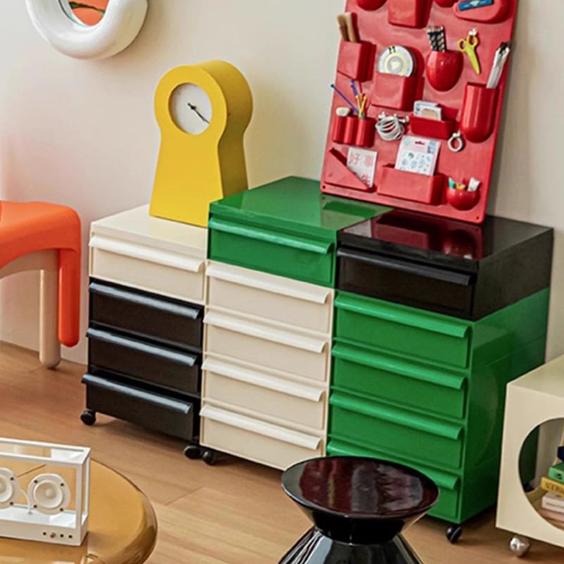 로얄다이아 서랍형트롤리 미드센츄리 이동식 수납형 모듈 트롤리 5단 175,900원