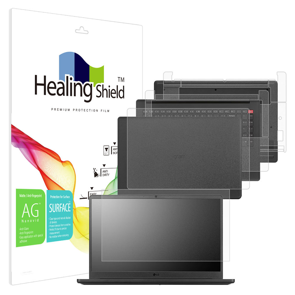 힐링쉴드 LG 그램북 AI 2026 15U50U 15UD50U 저반사 외부 보안필름 3종 세트, 1세트 53,520원