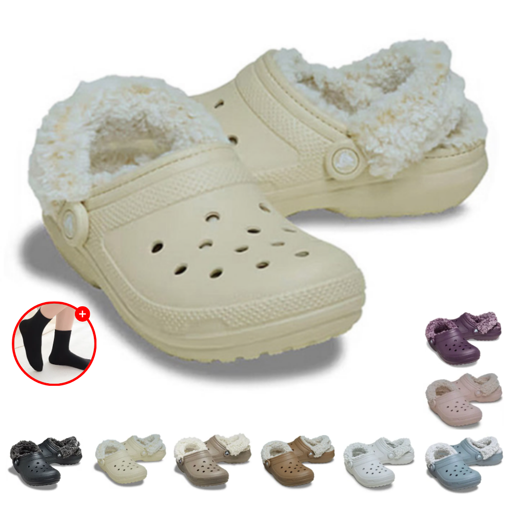 정품 크록스 클래식 플리스 라인드 클로그 남녀 공용 캠핑 남자 여자 사무실 슬리퍼 겨울 커플 실내화 작업화 털 샌들 탐나고 무지 양말 64,000원