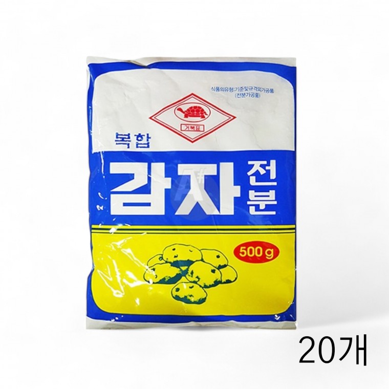 천우 복합감자전분 500g X 20개 감자혼합전분 부침용 튀김용전분 옥수수가루 감자가루 옥수수전분, 1개, 1g 68,700원