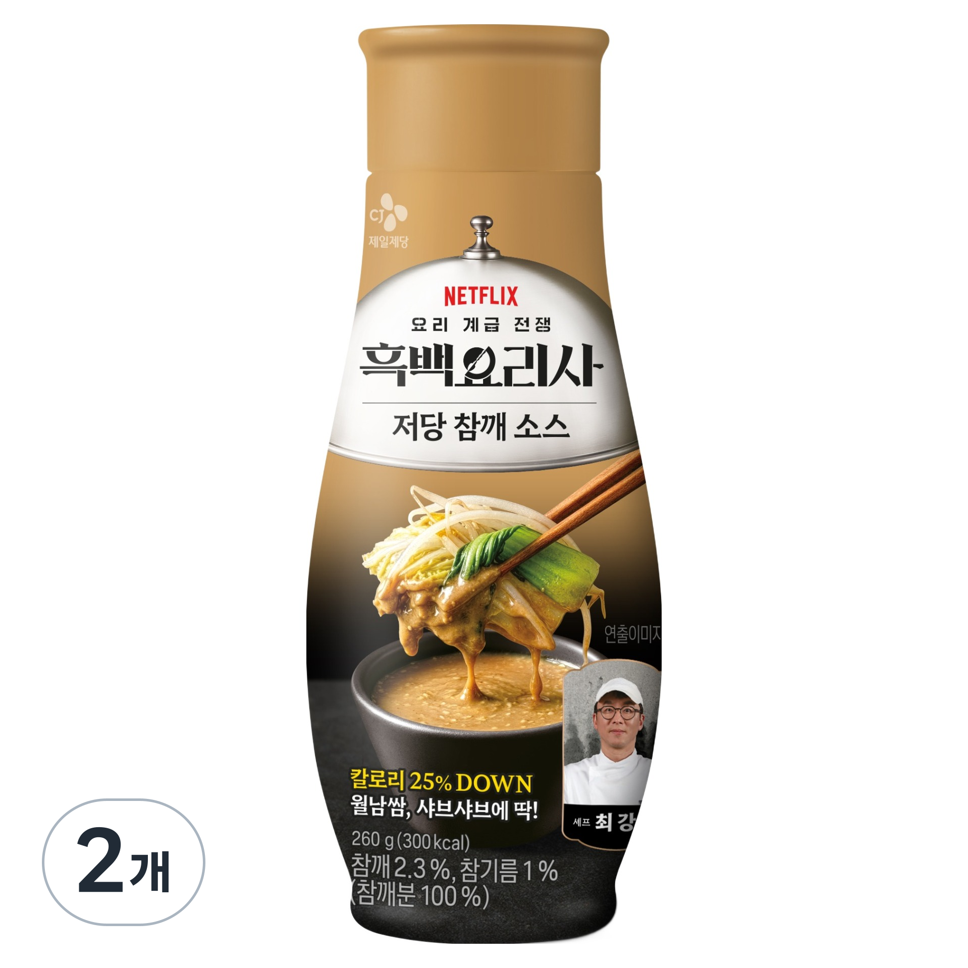 CJ제일제당 최강록셰프 저당 참깨 월남쌈 소스, 260g, 2개 7,960원