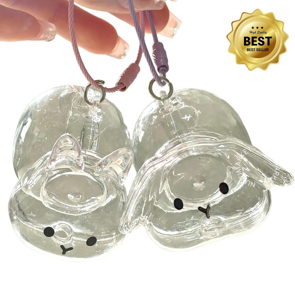 누누마켓 토끼 강아지 펫 털 보관 캡슐 키링, 1개, 2. 귀 처진 토끼 4,900원