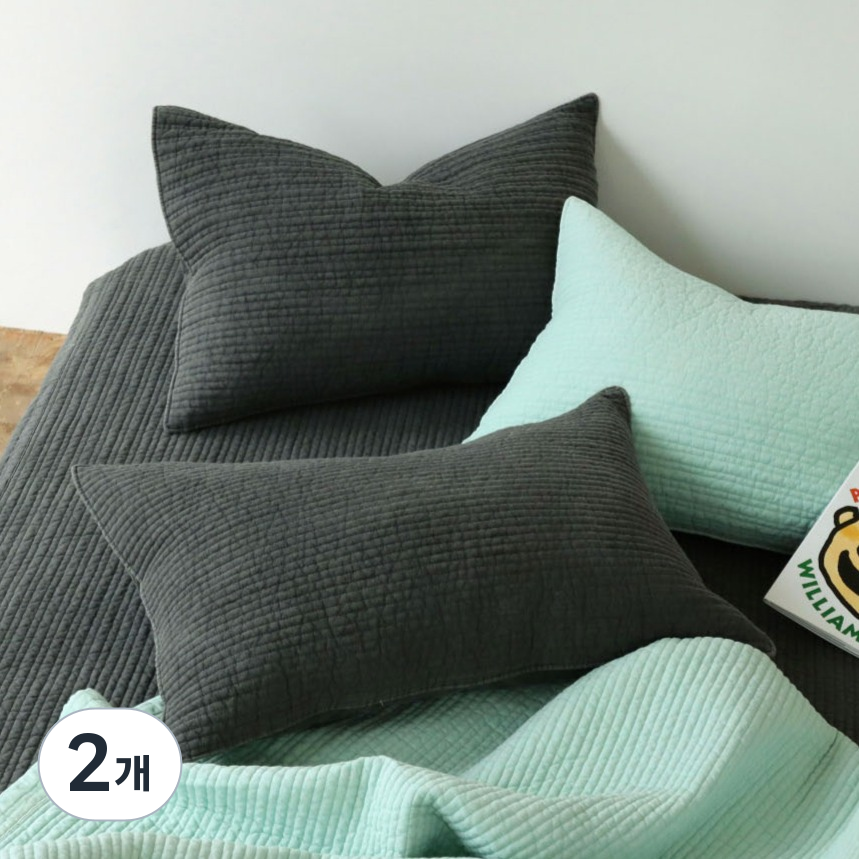 누블 고온에 삶은 줄누빔 피그먼트 60수 아사 순면 베개커버 22,420원