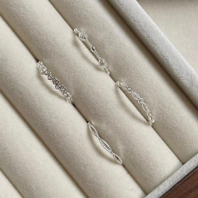 스앳눈 실버925 미니멀 데일리 반지 4종 12,900원