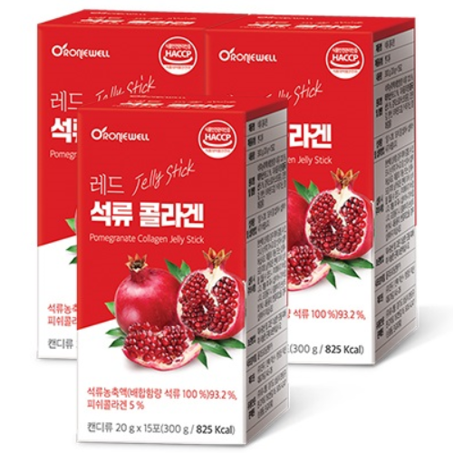 로니웰 레드 석류 콜라겐 젤리 스틱, 300g, 3개 20,850원