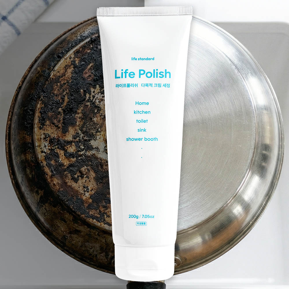 라이프스탠다드 라이프폴리쉬 스텐 연마제 찌든때 탄냄비 기름때 제거제, 200g, 1개 20,510원