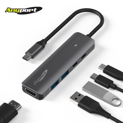 C타입 5in1 멀티 USB 허브 HDMI 미러링 삼성 덱스 닌텐도스위치 연결 노트북 맥북 맥미니 태블릿 IOS 핸드폰 화면 복제 확장 AP-TC560 26,500원