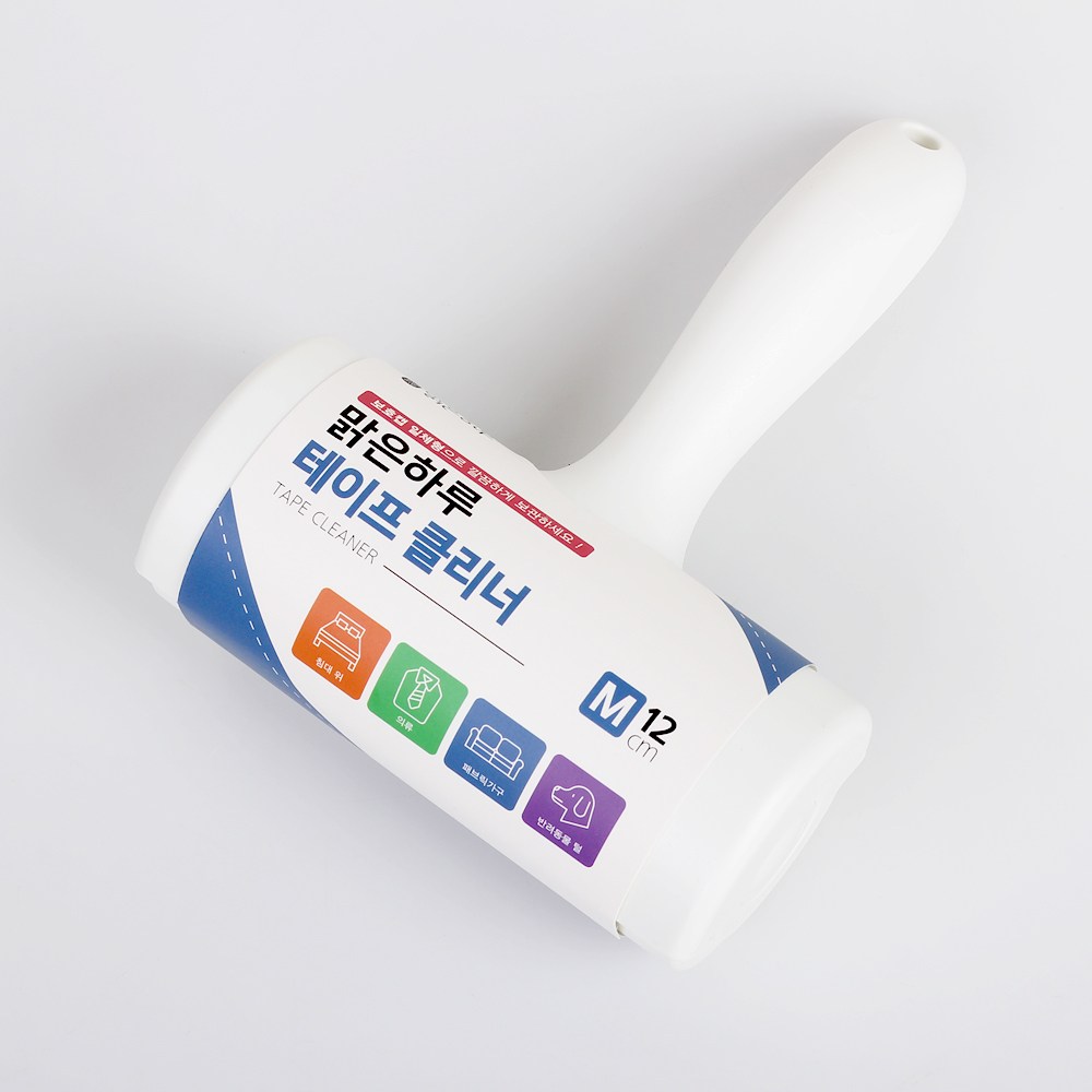 맑은하루 먼지찍찍이 돌돌이 사선컷팅 테이프클리너 본체 리필 모음, 1개 2,000원