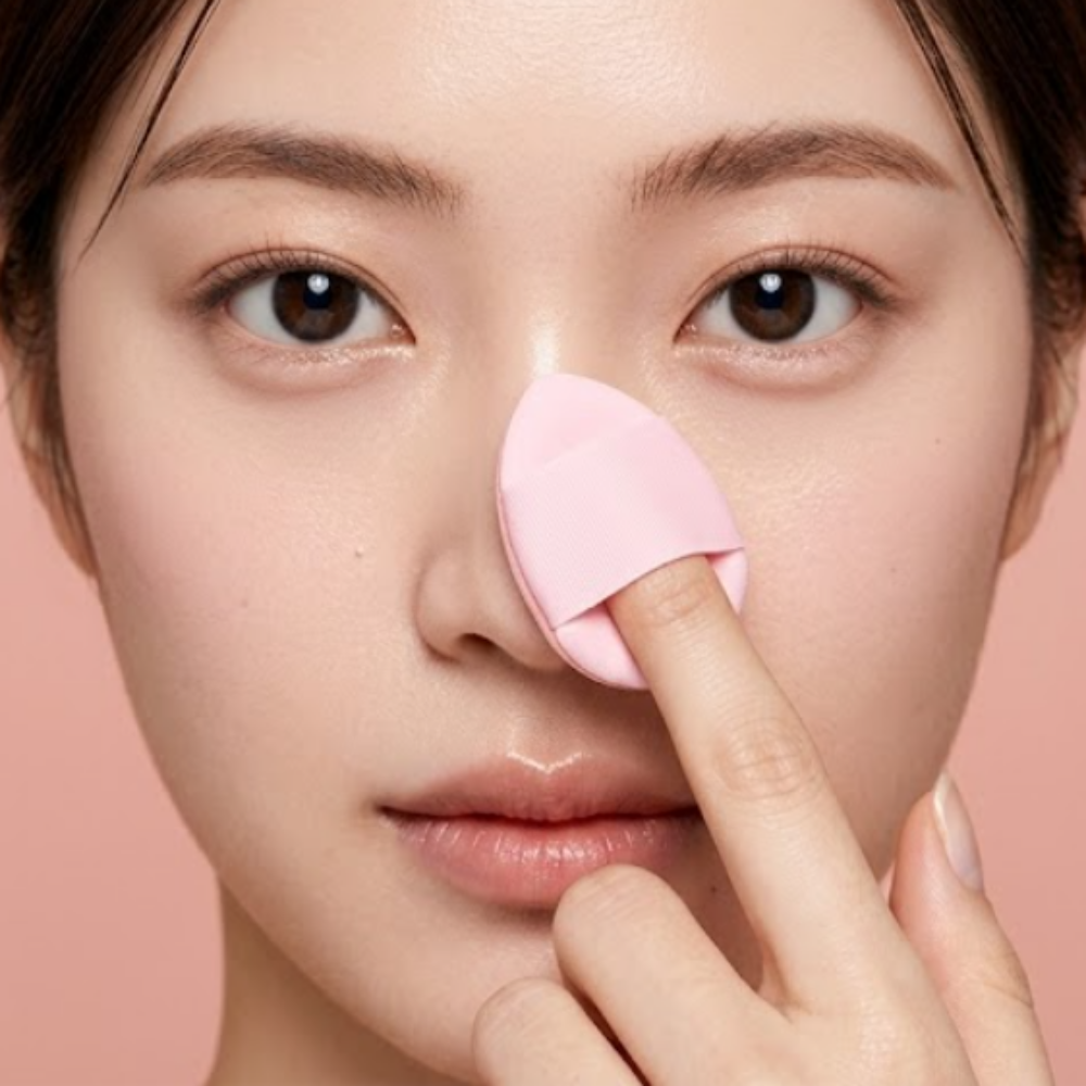 비아찰리 메이크업 미니 퍼프 6개입 휴대용 케이스, 핑크, 1세트 3,190원