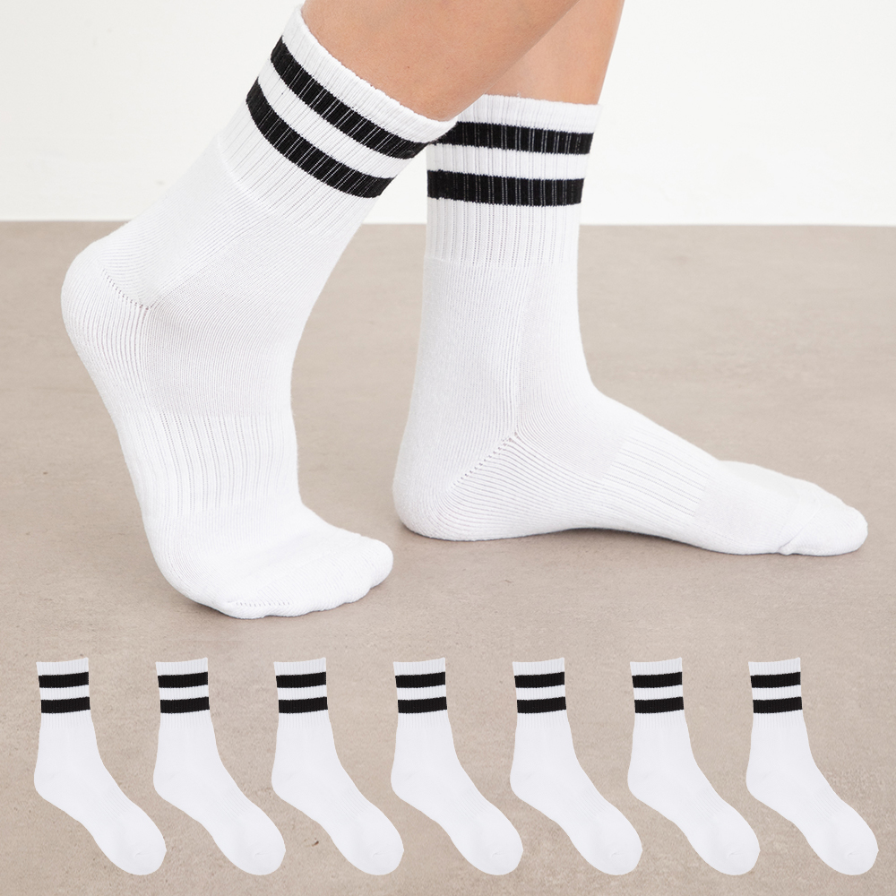 베이스알파에센셜 남성용 스포츠 파일 쿠션 장목 양말 8켤레 11,090원