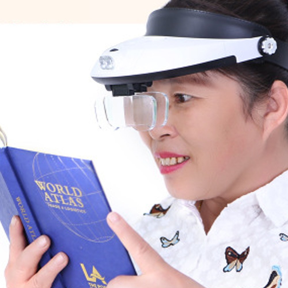 판매1위 무료배송 머리에쓰는 모자확대경 헤드셋돋보기 헤드셋확대경 편리한돋보기안경 27,780원