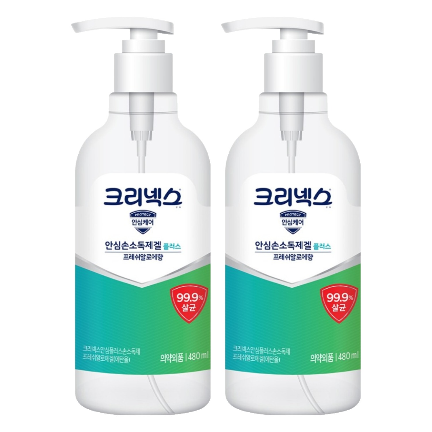 크리넥스 안심플러스 손소독제겔 프레쉬알로에향, 480ml, 2개 14,310원