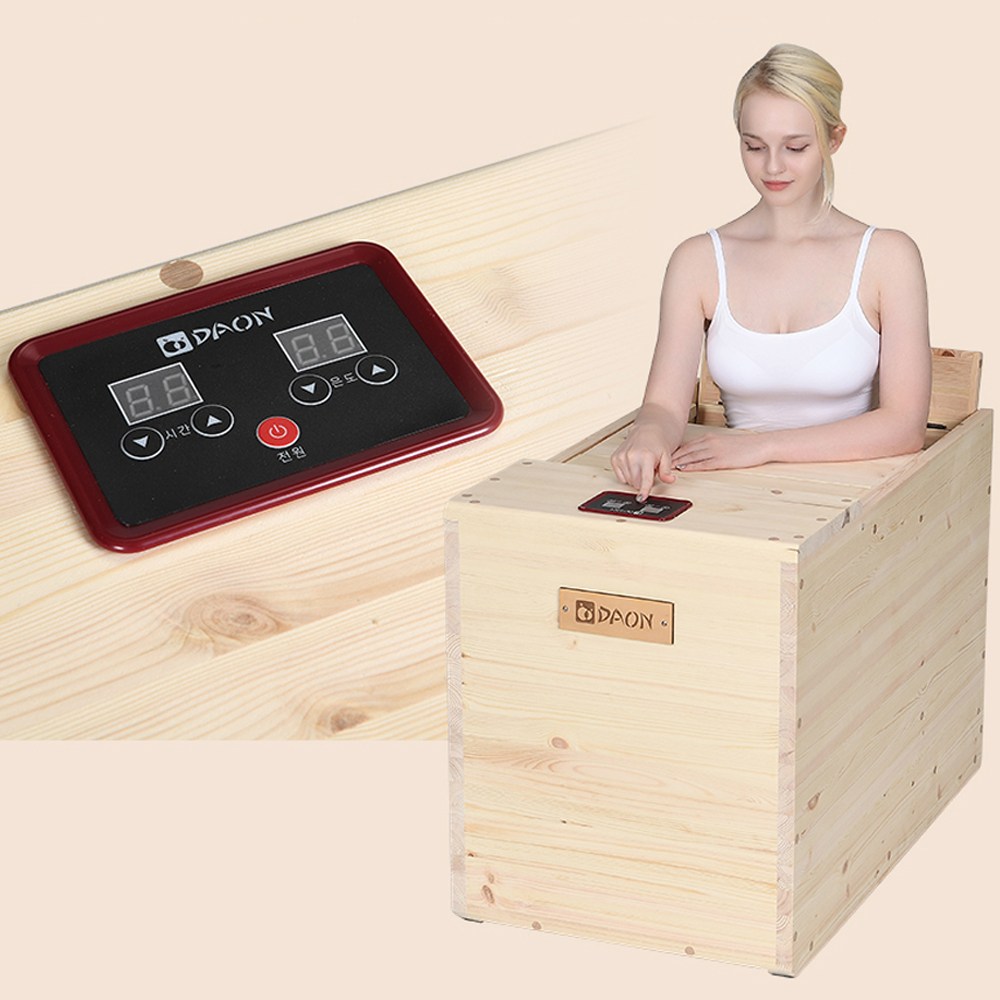 국산 편백나무 원적외선 건식 반신욕기 홈 사우나 1,015,000원