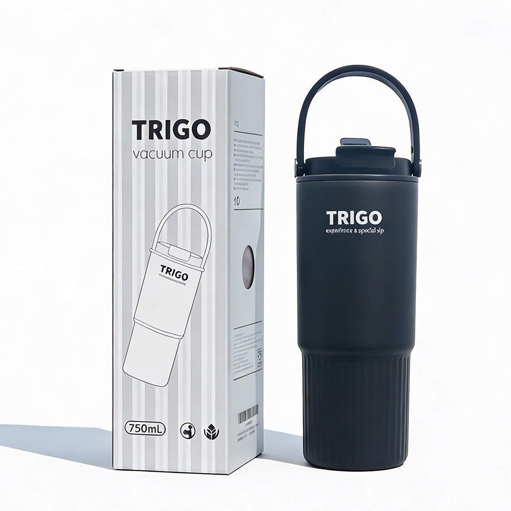 트리고 대용량 텀블러 보온 보냉텀블러 빨대 손잡이텀블러 차량용, 블랙, 1개, 750ml 15,900원