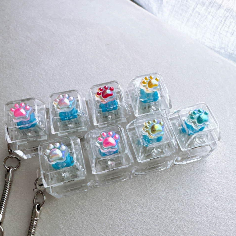 picknic 투명 키보드 키캡 led 과일 동물 키링 키홀더 9,900원