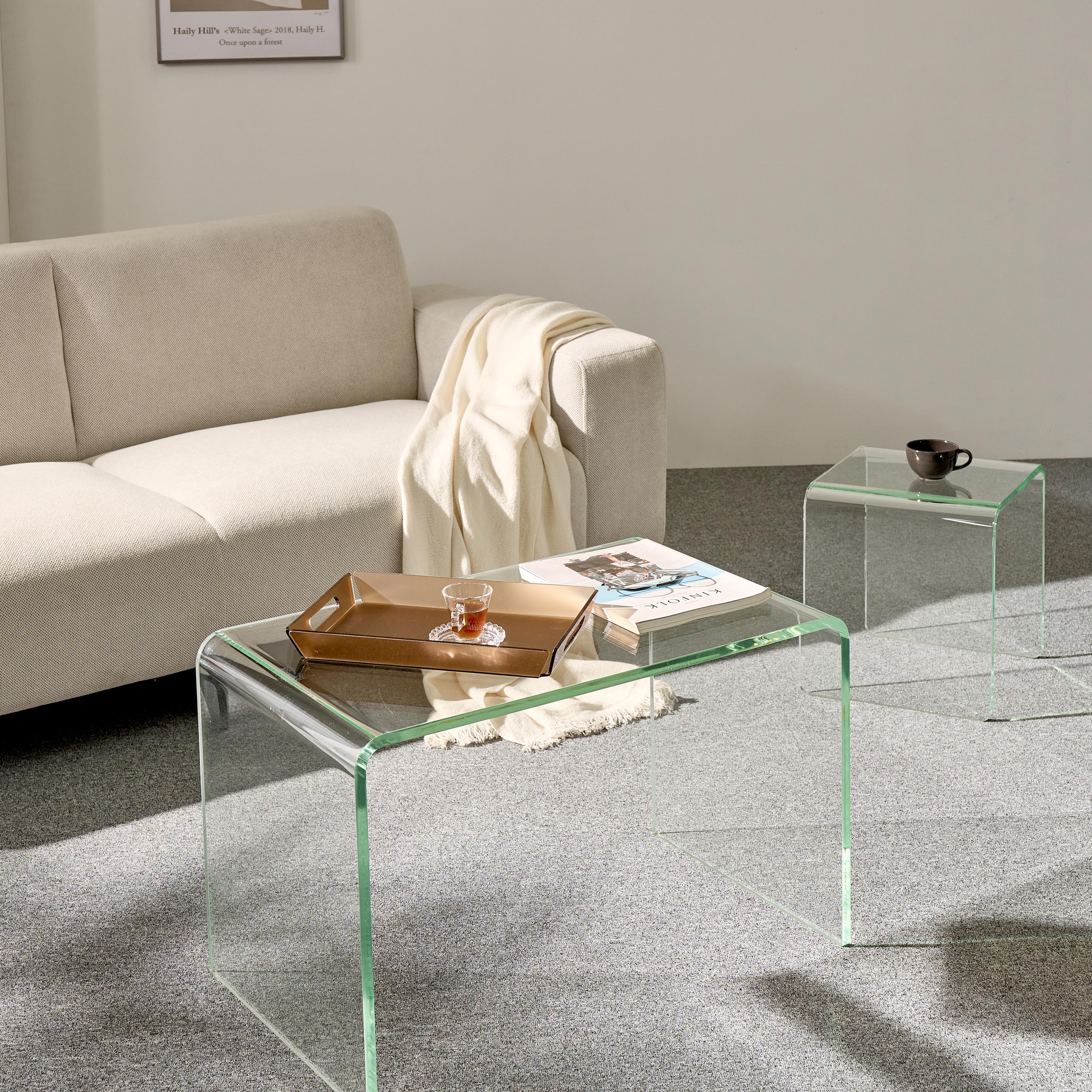 아크홀릭 감성 인테리어 투명 아크릴 사이드 마르코 테이블 맞춤제작 / 소파 협탁 거실 테이블 79,000원