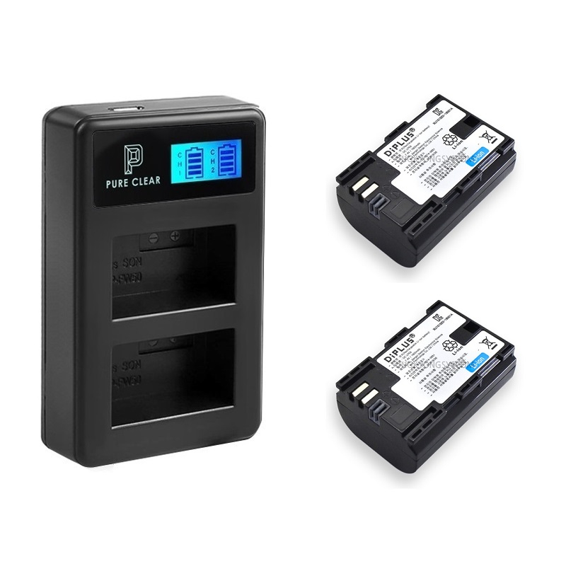 퓨어클리어 캐논 LP-E6 LP-E6N 2구 LCD 호환충전기1+호환배터리2 충전셋 28,800원