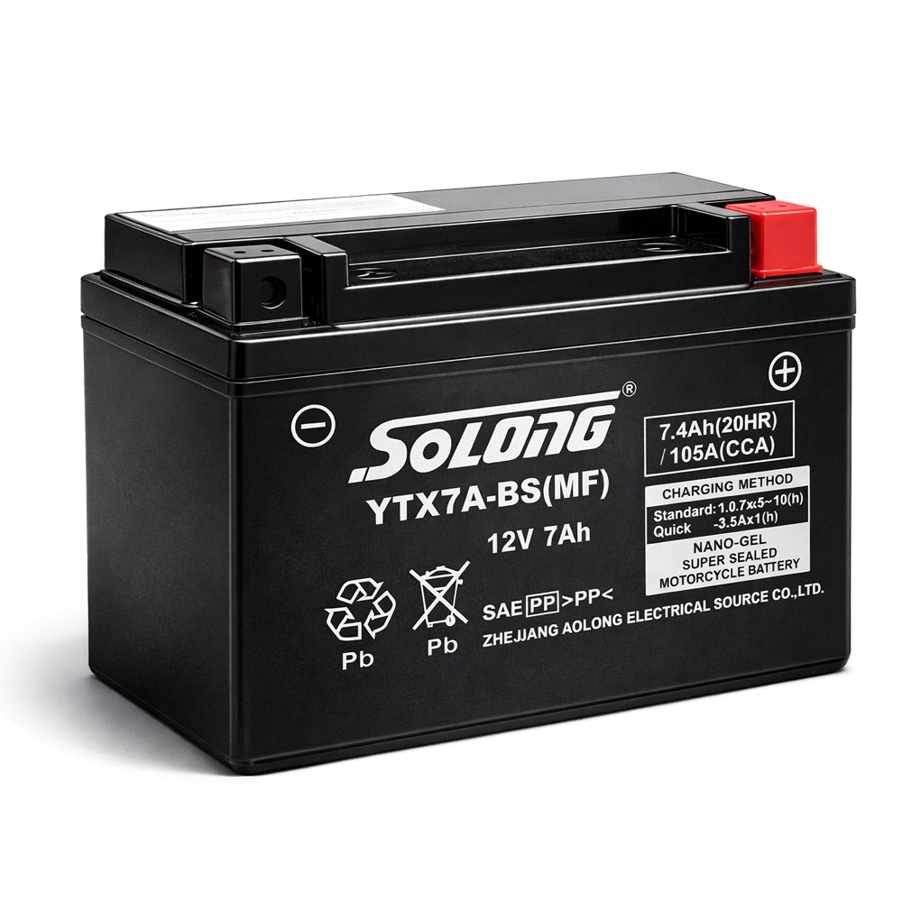 소롱 오토바이 MF 무보수 배터리 밧데리 YTX7A-BS 12V 7AH 비버125 VF100 시티플러스 시티베스트 UCR125 DD110 어드레스125 피들3 VD125 와이드에보, 1개, 본품 42,400원