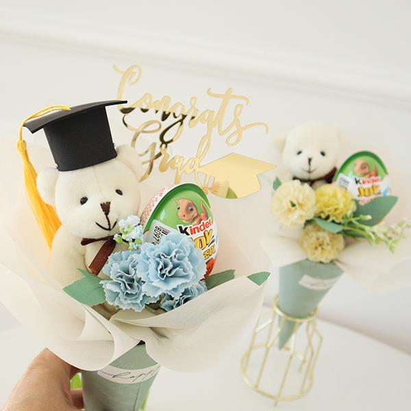 아이스크림콘 베어 킨더조이 꽃다발 재롱잔치 유치원졸업식 13,900원