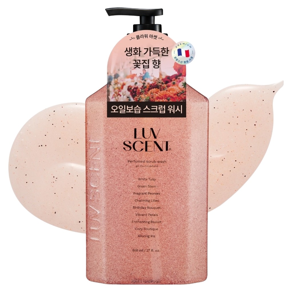 럽센트 스크럽 바디워시 플라워마켓 화이트튤립향, 800ml, 1개 13,340원