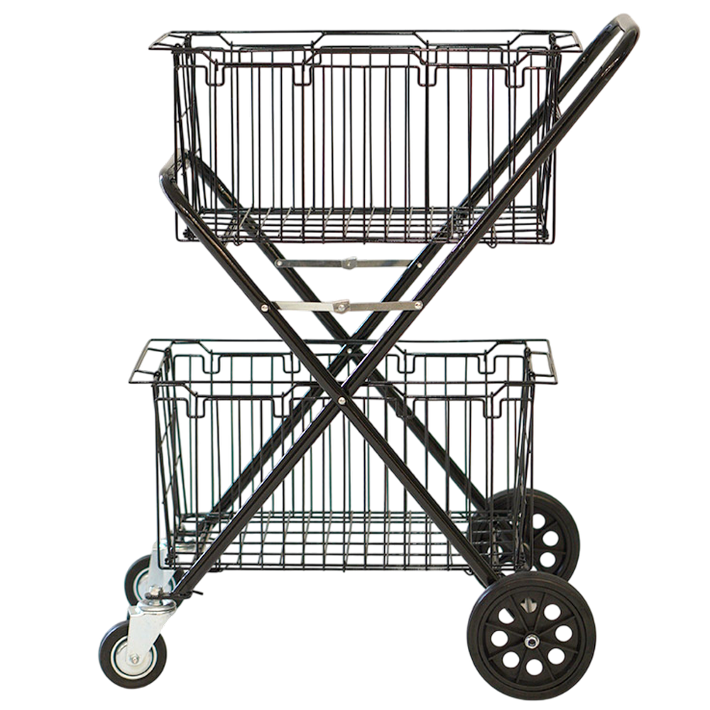 식자재 운반카트 물류창고카트 식자재카트 운반창고 진열카트 마트트레이 소형상품운반용, 1개, 2단카트 78,800원
