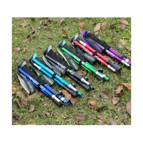 국내발송 휴대용 접이식 등산 스틱 미끄럼 방지 패드 세트 트래킹 등산 지팡이, D 34,820원