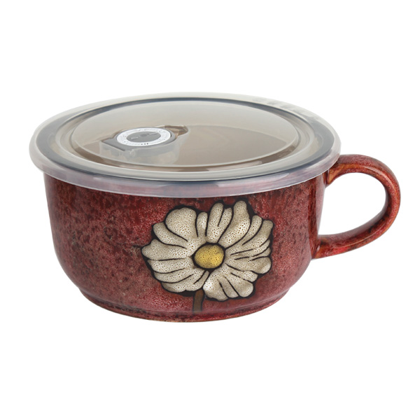 로얄에식스 소담 라면기1P 라면그릇 우동기 밀폐 전자렌지가능 핸드페인팅, 색상랜덤, 1개 9,000원