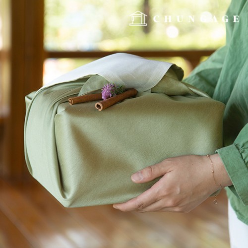 실크겹보자기 110cm 선물 예단 이바지 답례품 명절 포장 보자기 15종, 11) 연그린+아이보리 6,000원