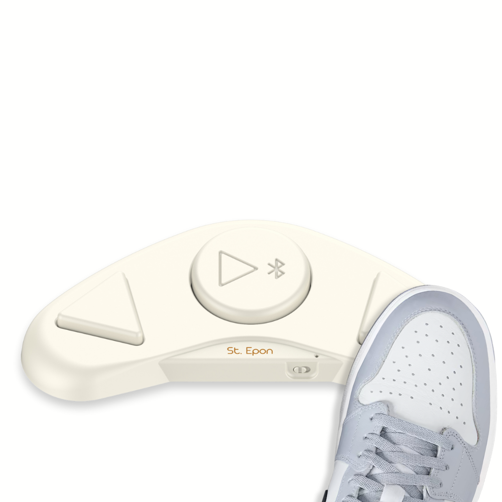 스텝온 St. Epon 세인트에폰 무선 블루투스 페달 동영상 PDF 문서 이미지 컨트롤러 페이지터너 이벤트 사은품 스킨커버(그레이) 증정, 1개, 크림화이트 59,900원