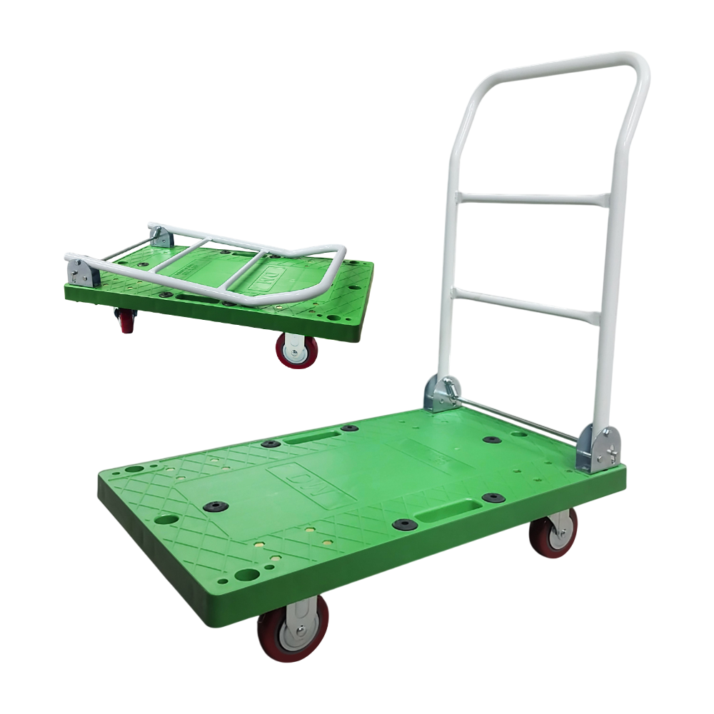 대한캐스터 롤링킹 PVC 초록 접이식 대차 구르마 운반카트, 1개 34,800원