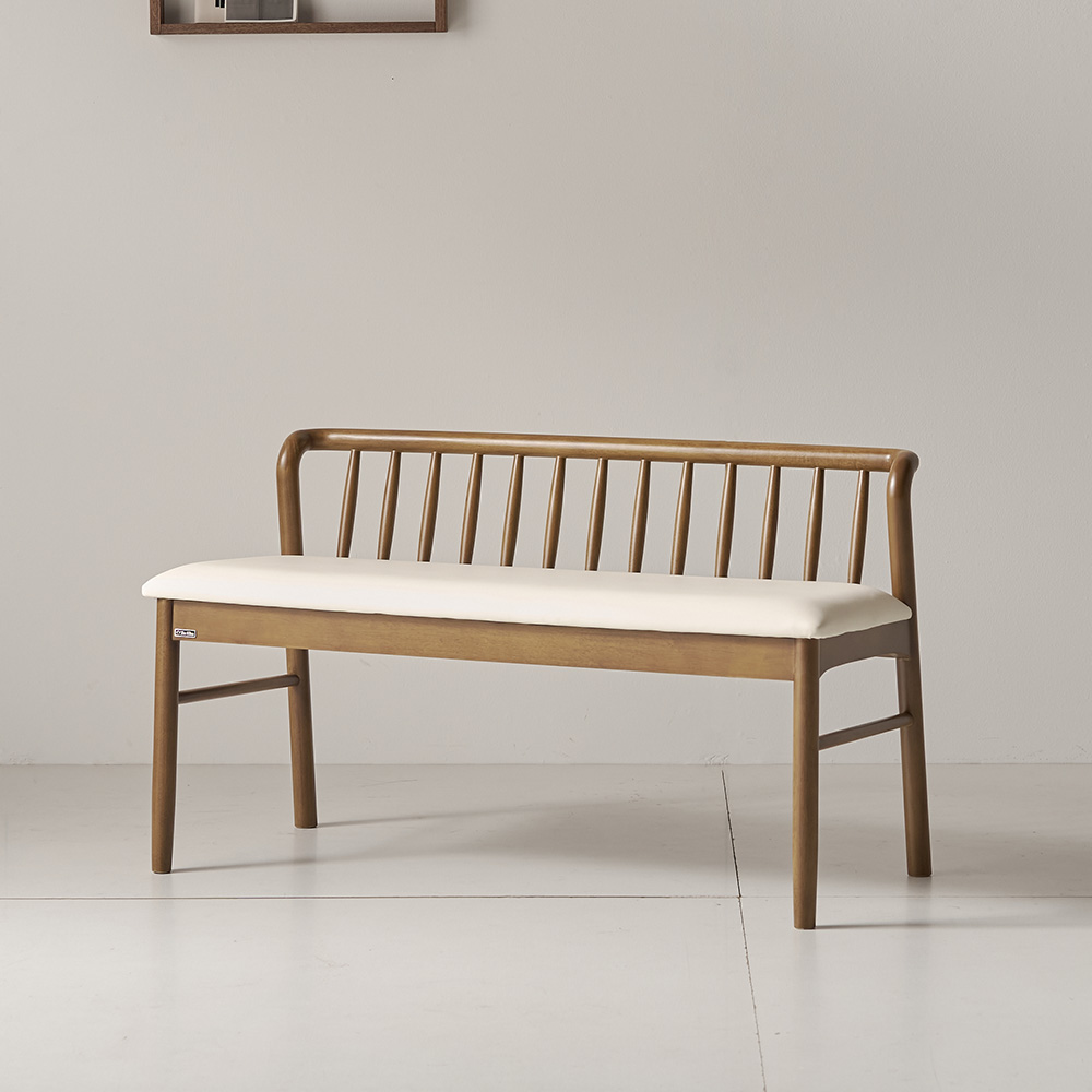 더끌림 루모르 고무나무 원목 등받이 벤치 145,000원