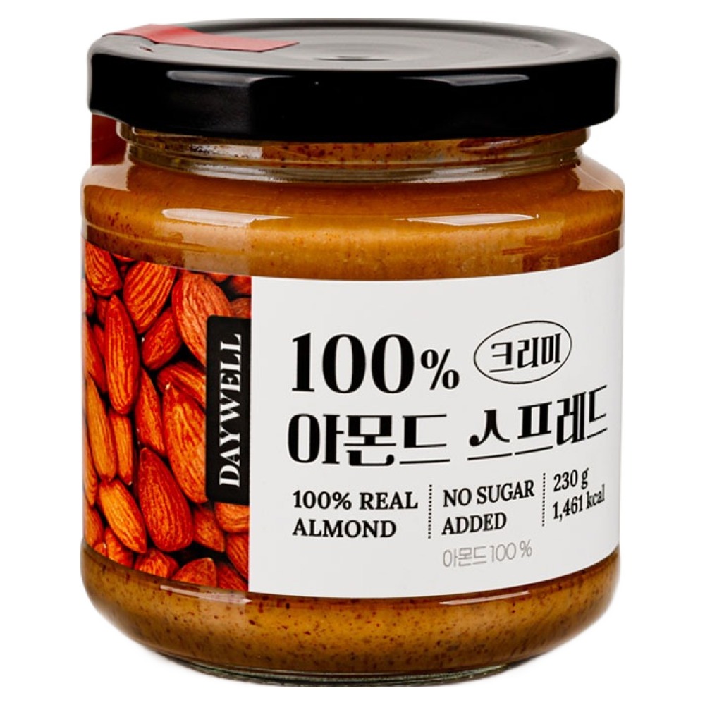 데이웰 100% 아몬드 스프레드 크리미, 230g, 1개 8,840원