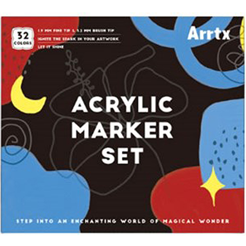아트엑스 아크릴 페인트 마카펜 세트 AACM-03-32, 32색, 1세트 29,000원