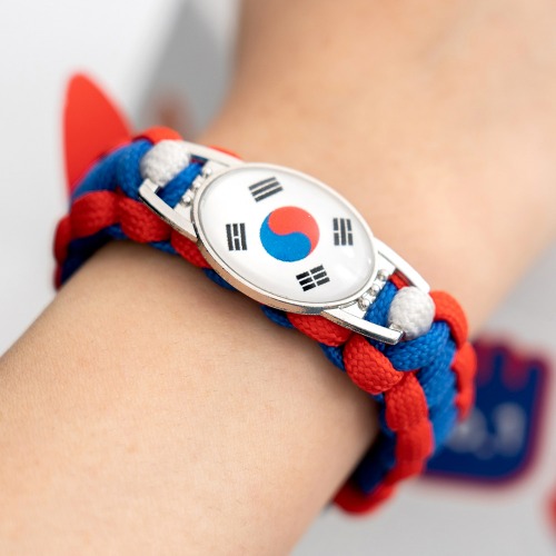 아이베이비아트 마크라메 태극기팔찌 DIY 뜨개질, 1개 2,500원