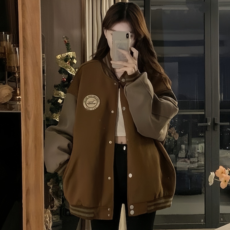 스타일닥터 데일리룩 가을 자켓 루즈핏 여성자켓 패션 야구점퍼 빅사이즈 클래식 블루종 25,980원