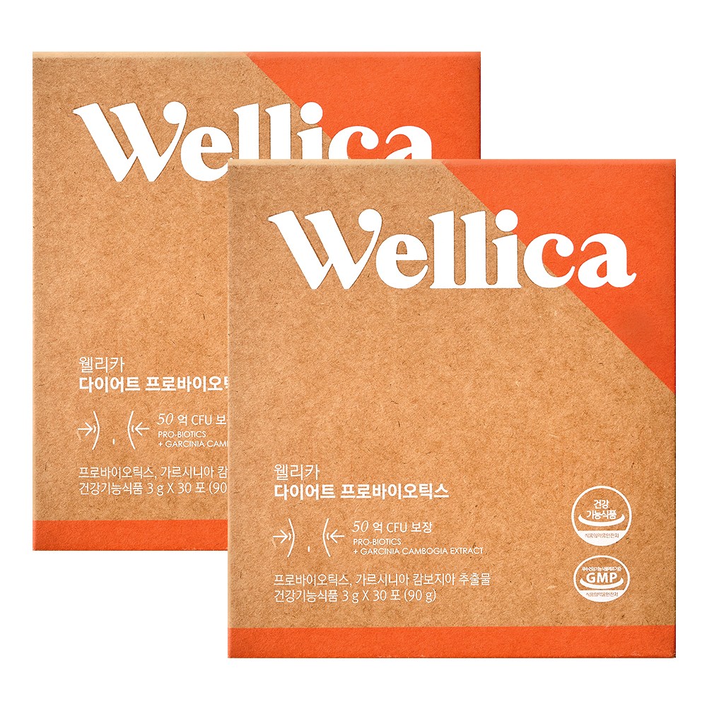 웰리카 다이어트 플러스 프로바이오틱스, 90g, 2개 127,590원