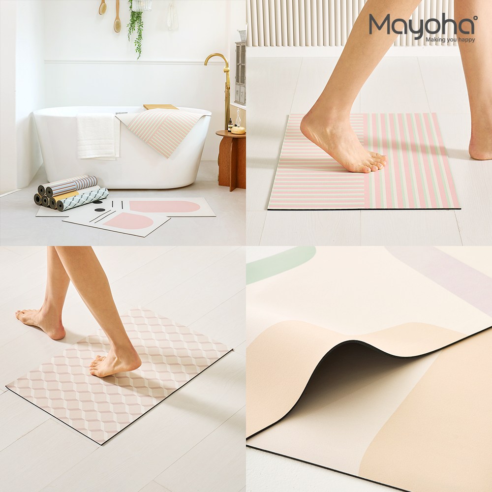 마요하 빨아쓰는 소프트 규조토 발매트 (17style/2size) 40x60 45x120 14,900원