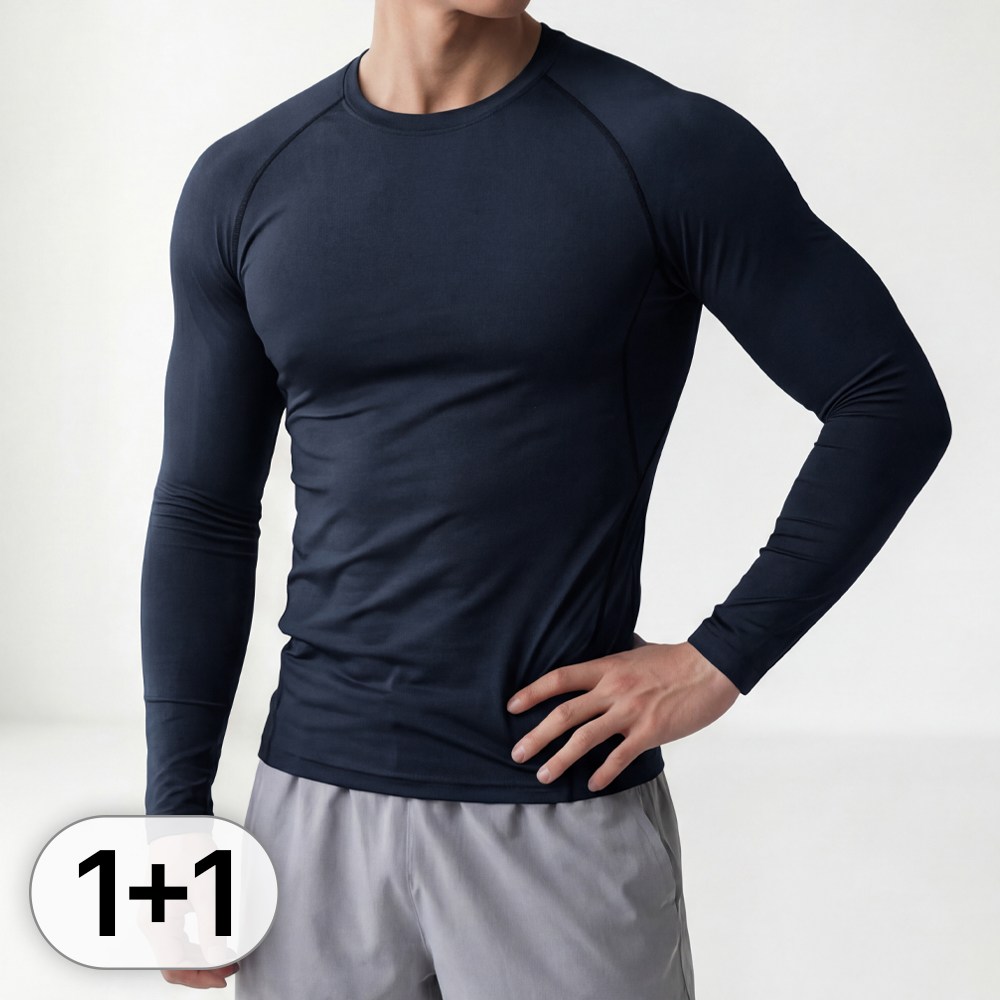 루크 2개 세트 기능성 긴팔 이너 언더레이어 남성 티셔츠 남자 골프 축구 상의 스포츠 웨어 사계절 봄가을 내의 17,800원