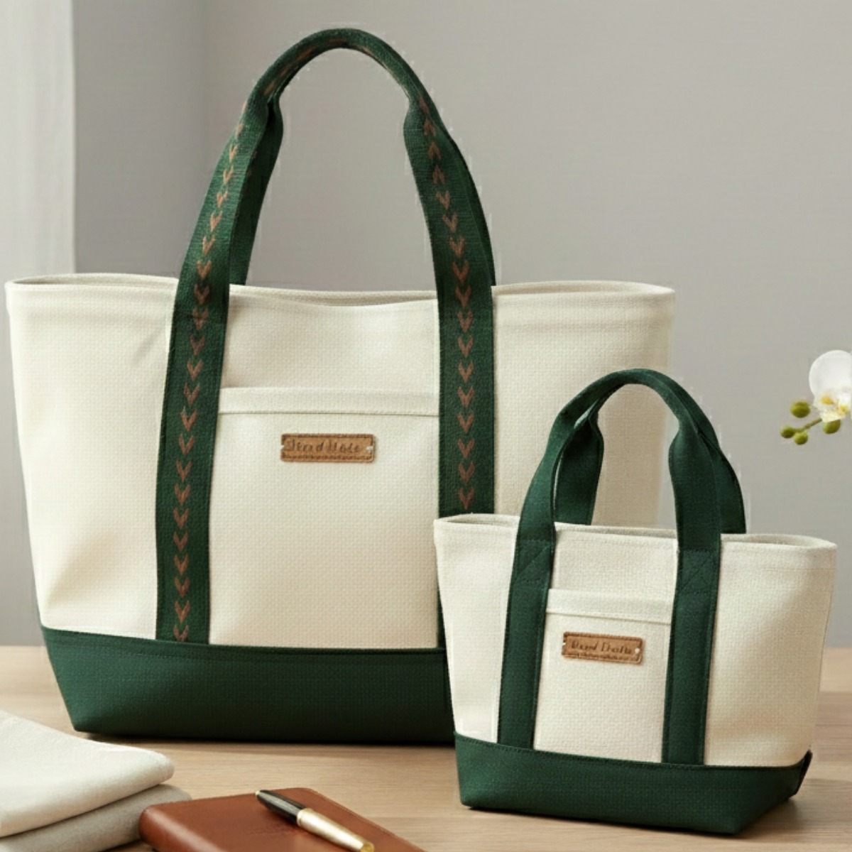 어떤메이드 여성용 캔버스 토트백 빅 미니 세트 자석형 수납주머니 52,900원