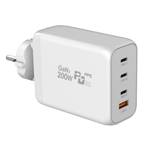 유엠투 200W GaN2 PD 접지형 4포트 고속 충전기, 화이트, 1개 75,050원