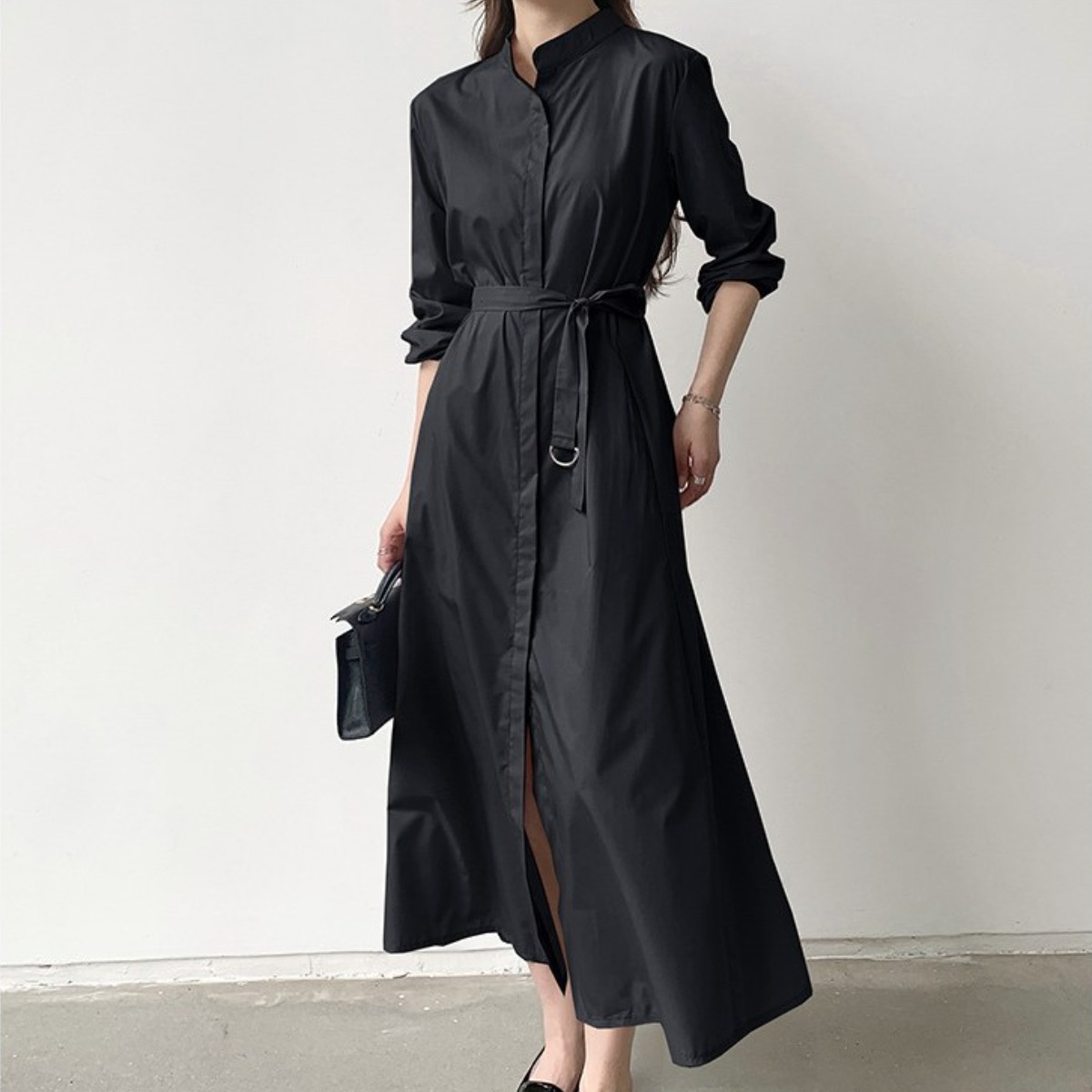 여성 가을 데일리 심플 셔츠 롱원피스 31,900원