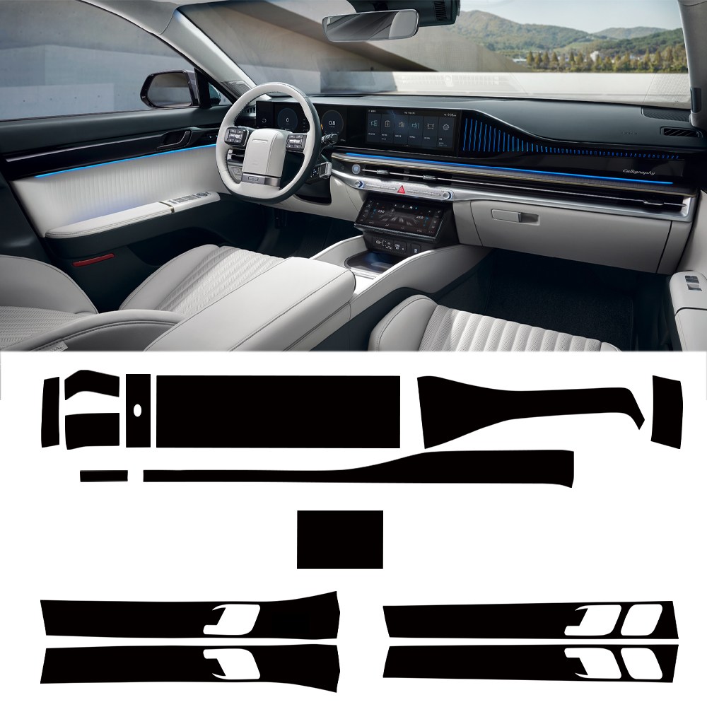 스킨엑스 그랜저 GN7 실내필수패키지 메모리시트버튼 없음 PPF 차량보호필름 45,000원