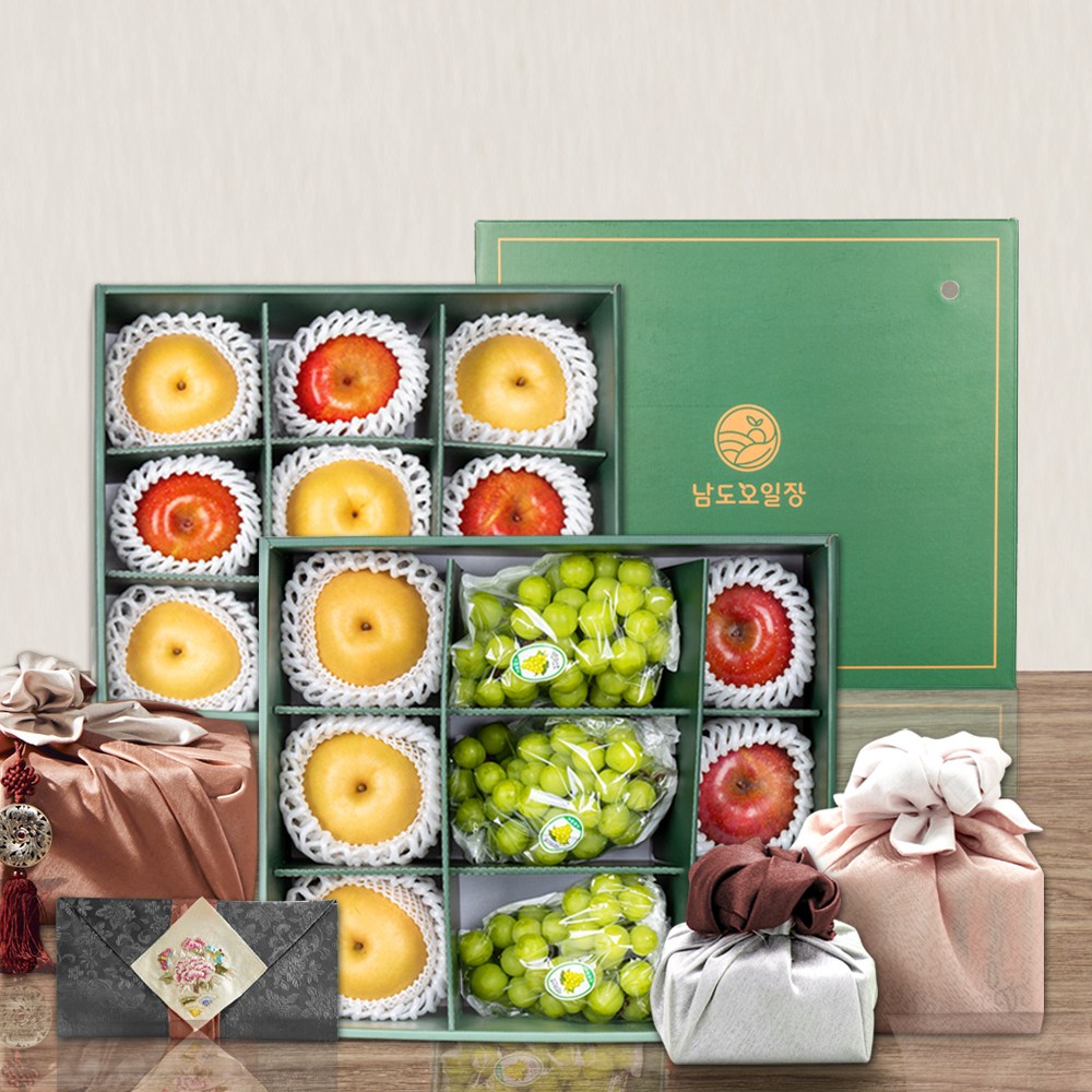 프리미엄 과일 혼합 선물세트 사과 배 샤인머스켓 고급포장 55,200원