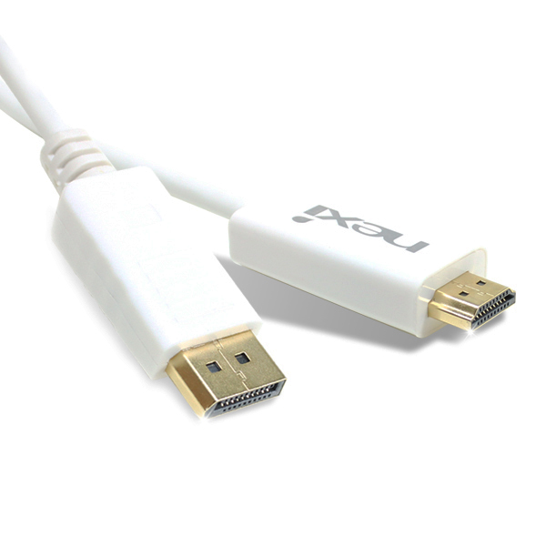 넥시 DP to HDMI 케이블 ver 1.1 디스플레이포트, NX-DP TO HDMI(1.8m), 1개 4,380원