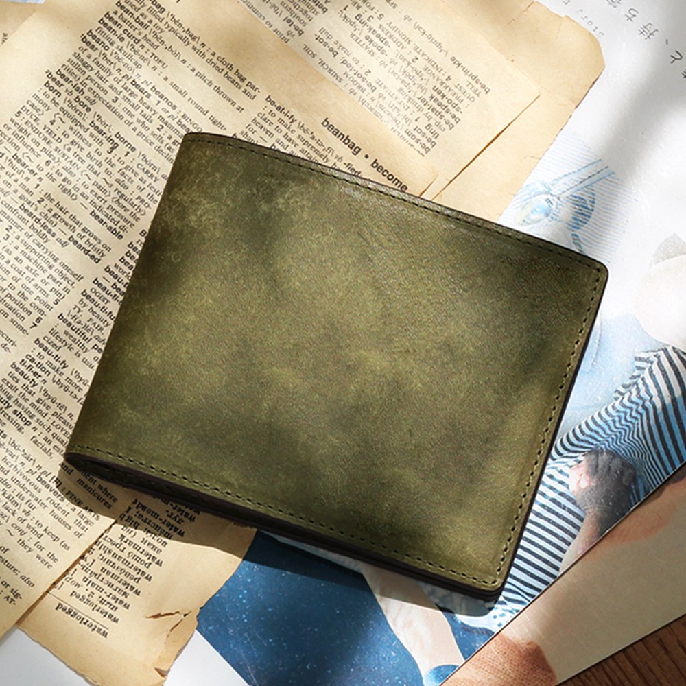 마뜨 이태리 천연소가죽 푸에블로 이니셜 각인 수제 남성 반지갑 109,000원