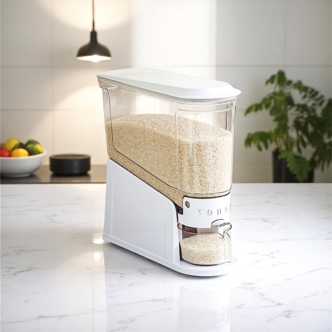 락톡마켓 투명 원터치 밀폐 틈새 쌀통 슬림쌀통 잡곡통 쌀보관함 20,370원